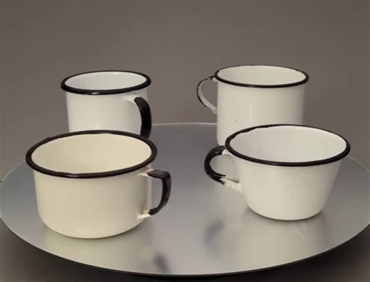 Vintage Enamelware Mugs Set of 4 | Rustic Campfire Cups | Retro Kitchenware | Farmhouse Cabin Decor - Etsy