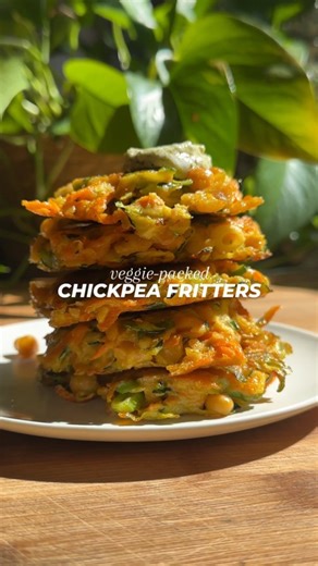 Sarah Bond on Instagram: "Comment 👉 "chickpeas" and I'll send you the recipe! These chickpea fritters are packed with veggies and come together in 30 minutes. Made with minimal ingredients and they actually hold together! Be sure to follow @liveeatlearn. I share a new chickpea recipe every Friday! chickpea recipes | vegetarian | chickpeas | fritters | eat your veggies https://www.liveeatlearn.com/chickpea-fritters/"