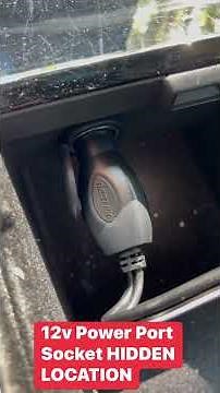 TESLA Model 3 & Y 12v Power Port Outlet HIDDEN LOCATION #tsla #tesla #short