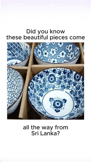 Beautiful Ceramic Bowl Kit from Sri Lanka 🇱🇰 #porcelain #ceramic #srilanka #shorts