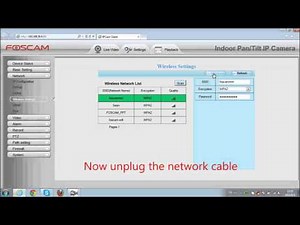 Video tutorial of Foscam IP cameras HD (H.264) - How to setup Wireless settings