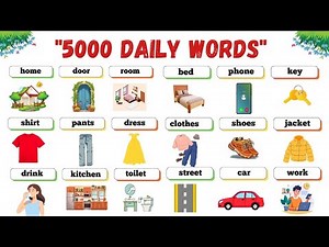 5000 Common English Words | English Vocabulary for Beginners to Advanced