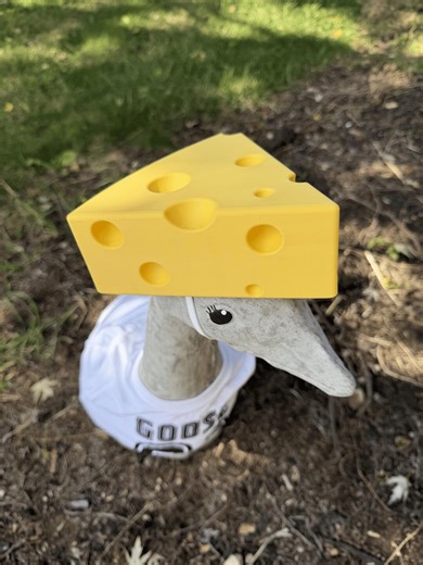 Cheese Head Hat for Porch Goose - 3D Printed Accessories - Etsy