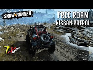 SnowRunner | NISSAN PATROL GQ | FREE ROAM | Logitech MOMO Racing (PC) [1080p60fps]