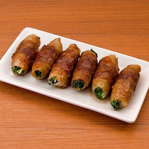 絶品甘辛ダレでご飯がすすむ！水菜の肉巻きのレシピ | デリッシュキッチン