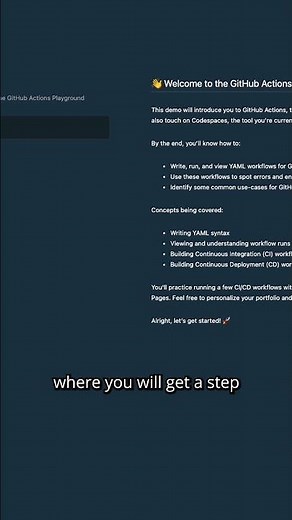 Learn with GitHub Actions Playground