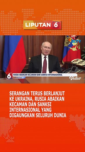 Takut 😖☹️ Simak berita lainnya di @liputan6.sctv! #Liputan6 #SCTVNews #Berita #Russia #Perang #Sanksi #Internasional #Dunia #World #WorldWar #fyp