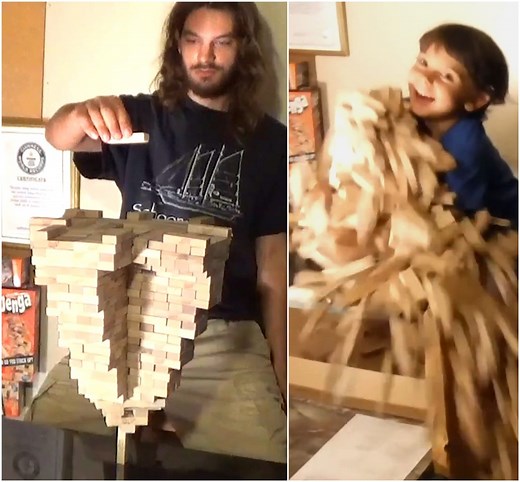 1.3M views · 3.6K reactions | Watch steady-handed Tai Star Valianti (USA) stack hundreds of Jenga blocks on a single upright | Guinness World Records | Facebook