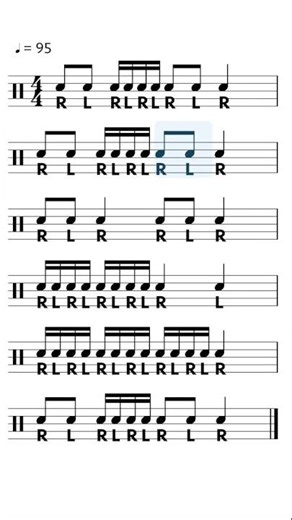 Easy snare drum solo for beginners! 🥁 #drumpractice #drumlesson #playalong