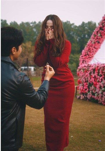 She said Yes …… and I said finally Mrs Harris ❤️🙈😭 | unaizay with haris ali