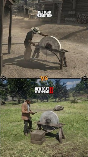 RDR vs RDR2; Grindstone Detail Comparison.