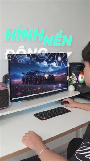 Anh em muốn thay hình nền động 4k siêu nét thì tham khảo thử nhé #mecowastudio #setup #hinhnendong #4k