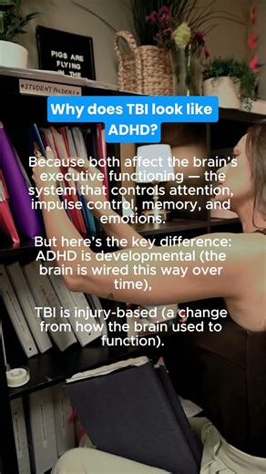 TBI looks like ADHD?