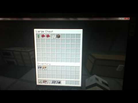 Quick way to put items into chest: Minecraft