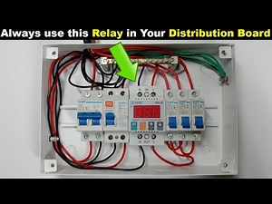 Single Phase Distribution Board Connection With High Low Voltage Protection ‪@TheElectricalGuy‬