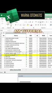 615K views · 5.3K reactions | warna otomatis baris yang aktif dengan macro excel Kode macro : If Not Target Is Nothing Then Rows.Interior.ColorIndex = xlNone Target.EntireRow.Interior.Color = RGB(255, 255, 0) End If #microsoftword #belajarngetik #belajarexcel #belajarkomputer #tipsexcel | AM Tutorial | Facebook
