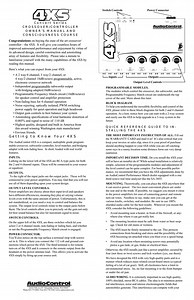 Audiocontrol 4xs manual