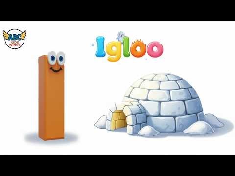Learn Letter I Phonics Song | I for Igloo🧊|ABC Alphabet Song for Kids | ABCD Song | Nursery Rhymes