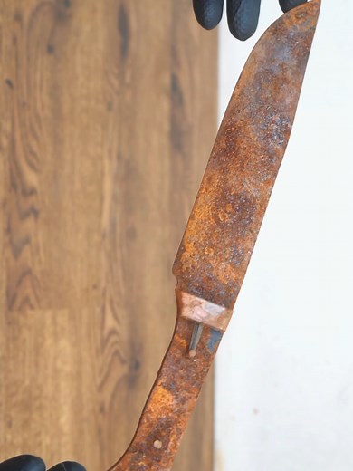 Restoring a Broken Rusty Hunting Knife to Razor Sharp Perfection #restoration #restore #rust #asmr #satisfying