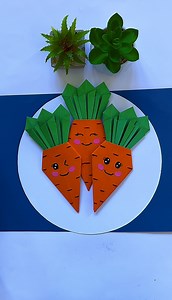 Make a paper carrot with your child 🥕🥕 | crafts for kids