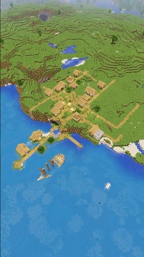 Minecraft Shipwreck Village Seed!