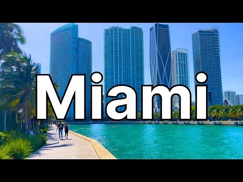 4K | Downtown Miami, Florida & Bayside Marketplace Pier 5 | FULL TOUR