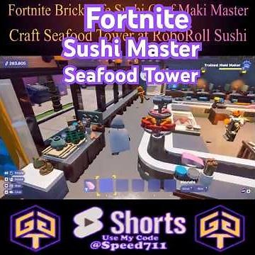 Fortnite Maki Master Sushi Seafood Tower Lego Brick Life Career Level 5 All Food Recipes In Game