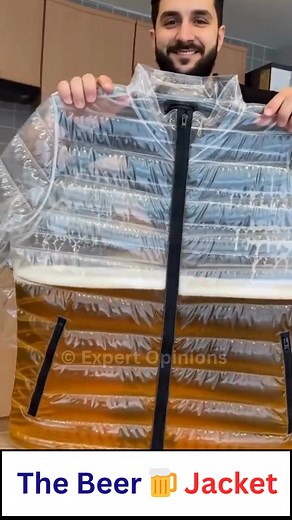 1.7K views · 61 shares | Stay Warm & Hydrated in Style 痢 #BeerJacket #FunnyInventions #CraftBeer #BeerLover #WearableTech #CreativeDesign #StreetFashion #Humor #ViralVideo #BeerFashion #InnovativeClothing #Beerspiration #AutumnVibes #WalkAndDrink #ThirstyThursday #BrewedToPerfection #FashionFails #DIYFun #BeerArt #QuirkyStyle | Expert Opinions | Facebook
