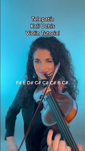Telepatía, Kali Uchis, Violin Tutorial by Susan Holloway