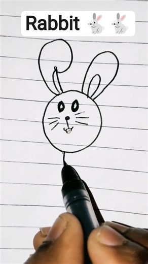 Rabbit drawing ideas🐇🐇 #rabbit #drawing #tutorial #art #shorts