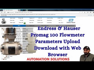 Endress & Hauser: Promag 100 Flowmeter Parameters Upload/Download By Web Browser