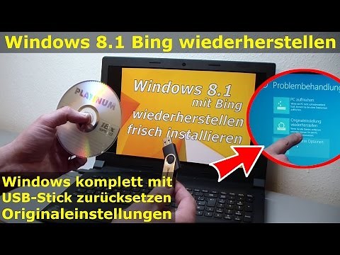 Notebook Windows 8.1 Bing Full Recovery with USB-Drive