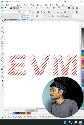 Amzing Text Effects Use artistic media in Coreldraw