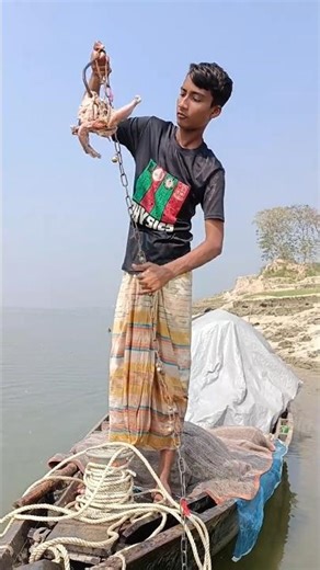 Amazing River Fishing with Simple Hook | Village Fishing Life 🎣 | Fishing Rinku#shortvideo #fishing