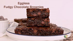 Eggless Fudgy Brownies