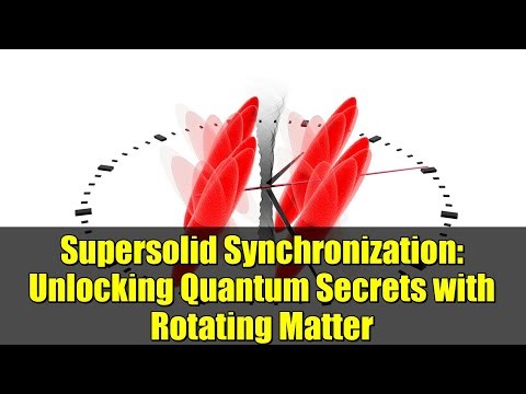 Supersolid Synchronization: Unlocking Quantum Secrets with Rotating Matter