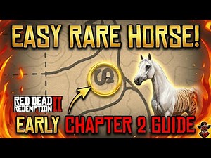 How to Get the Missouri Fox Trotter or Rare Black Horse Easily In early Chapter 2 in RDR2