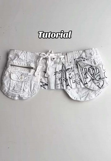 Thrift Flip: Transform Pants into Utility Belt/Skirt