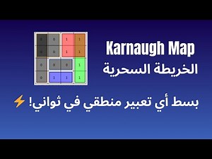Karnaugh Map (K-map) | شرح طريقة كارنوف لتبسيط التعبيرات المنطقية فى ثوانى