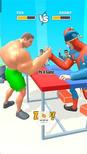 Muscle Rush Game 💪 | Ultimate Power Run & Wall Smash! #shorts