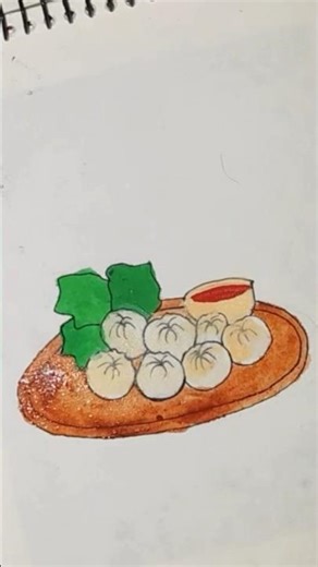 Food Drawing Easily Step by Step | Very easy Drawing | #shorts #food #easydrawing #drawing