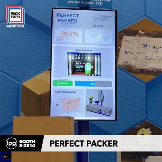 Introducing the Perfect Packer automated void fill system with AI technology! See it in person at #PACKEXPO, Booth S-2814. The Perfect Packer lets you reduce packaging material and freight costs with consistent void fill amount. PACK EXPO #packexpointernational #ai #packaging #voidfill | IPG | Facebook