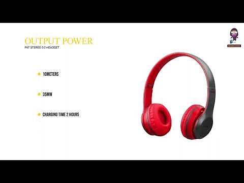 P47 Stereo 5.0 Headset User Manual | How to Use, Charge & Connect