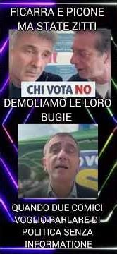 QUANDO DUE COMICI VOGLIO PARLARE DI POLITICA SENZAINFORMATIONE È FANNO LA FIGURA DI ……