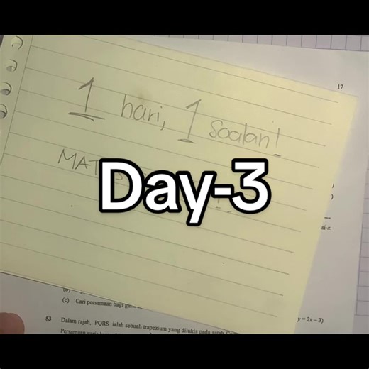 Kembali ke Day-3: Soalan Matematik untuk SPM 2026