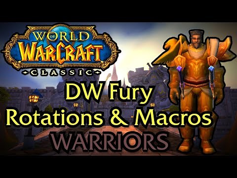 WOW Classic - Fury Warrior DPS rotation & Macros
