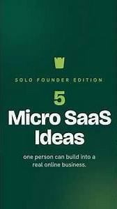 5 Micro SaaS Ideas for Solopreneurs