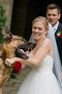 During the wedding, the dog suddenly bit the bride’s hand: when the groom understood why the dog did it, he canceled the wedding 😱😱 That day was supposed to be perfect: flowers, music, guests in elegant suits, and the bride’s sparkling white dress. The groom looked happy, beside him his loyal dog Roy, whom he had trained to accompany him everywhere. Roy was a calm, gentle dog, a true friend whom the man even considered a family member. But the bride clearly did not like Roy. She grimaced when 