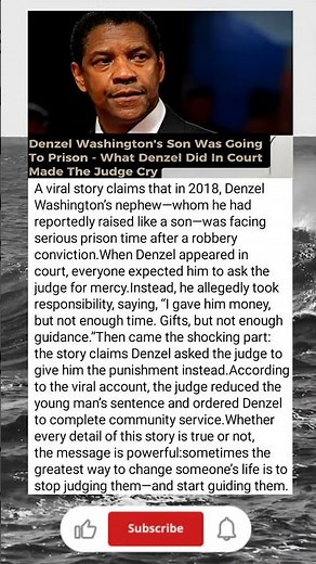 Denzel Washington’s Emotional Courtroom Moment Left Everyone Speechless 😢