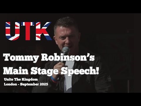 Tommy Robinson’s Powerful Main Stage Speech | Freedom of Speech Rally 2025